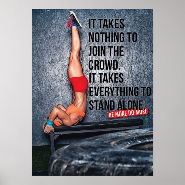 Póster Motivación de entrenamiento (Frente)