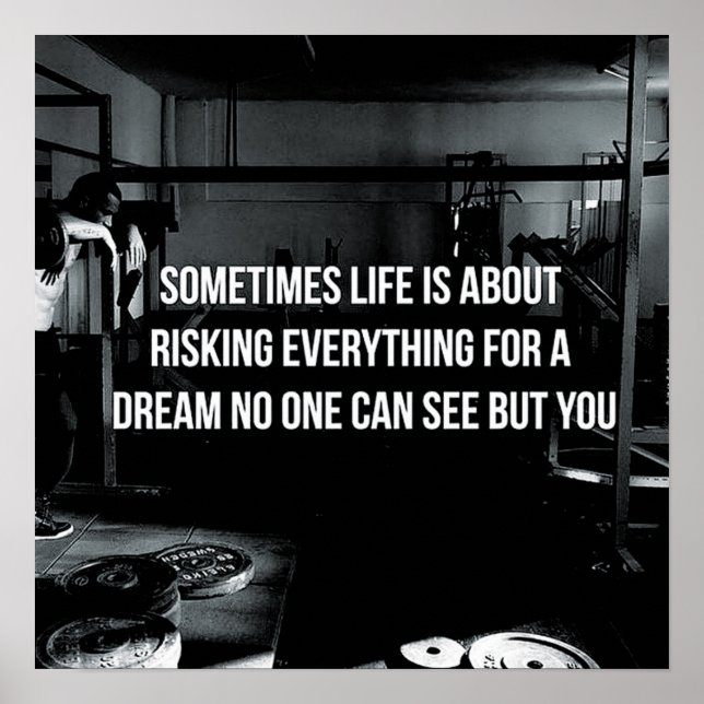 Póster Motivación de entrenamiento (Frente)