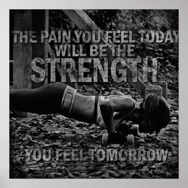 Póster Motivación de entrenamiento (Frente)