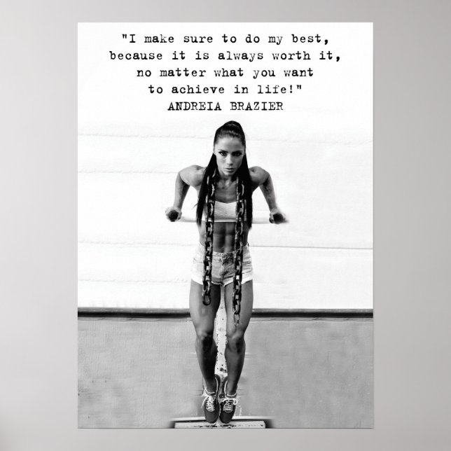 Póster Motivación de entrenamiento (Frente)