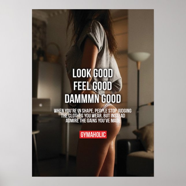 Póster Motivación de entrenamiento (Frente)