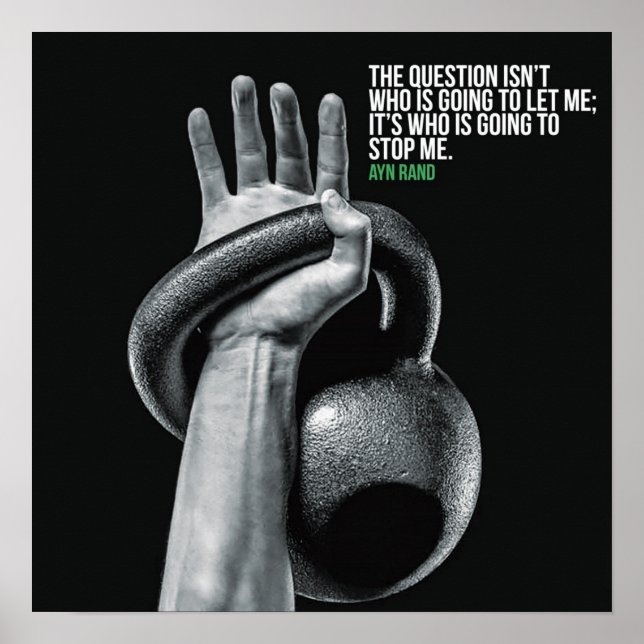 Póster Motivación de entrenamiento (Frente)