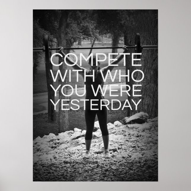 Póster Motivación de entrenamiento (Frente)