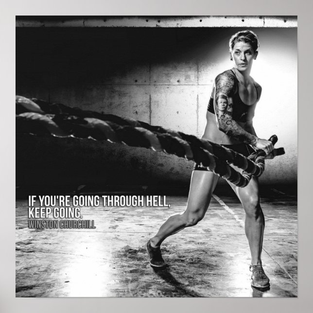 Póster Motivación de entrenamiento (Frente)