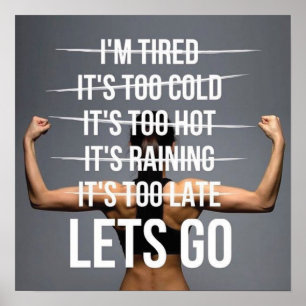 Póster Motivación de entrenamiento