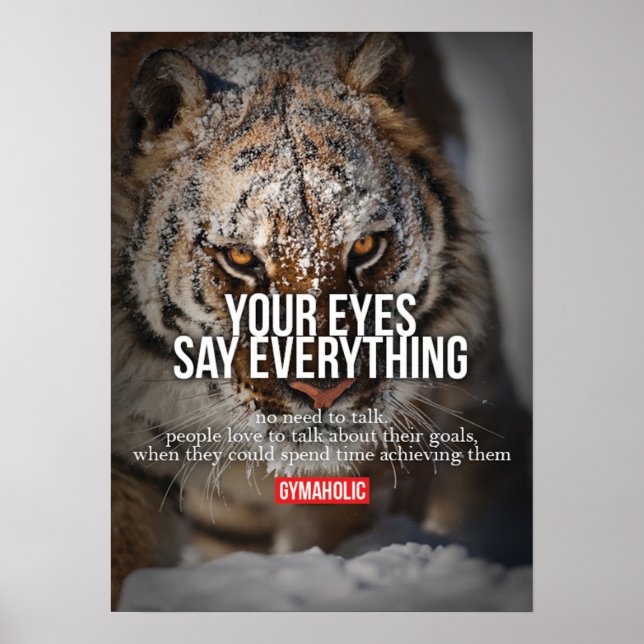 Póster Motivación de entrenamiento (Frente)