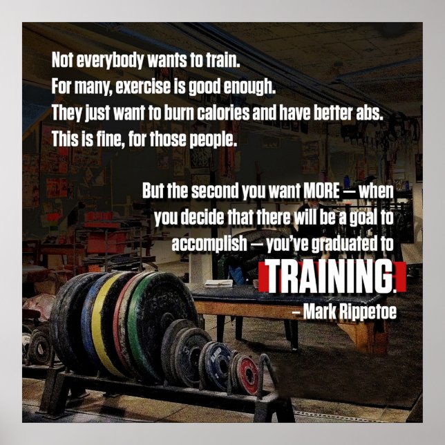 Póster Motivación de entrenamiento (Frente)