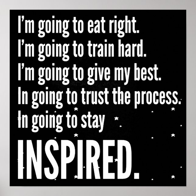 Póster Motivación de entrenamiento (Frente)