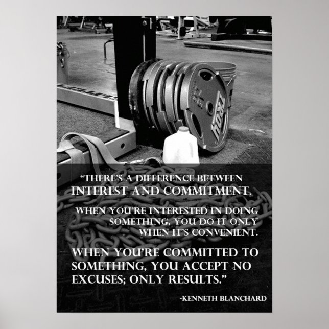 Póster Motivación de entrenamiento (Frente)