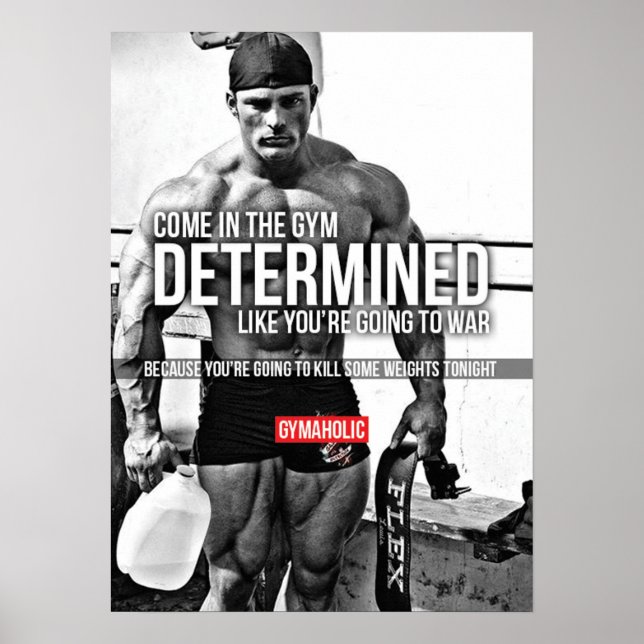 Póster Motivación de entrenamiento (Frente)