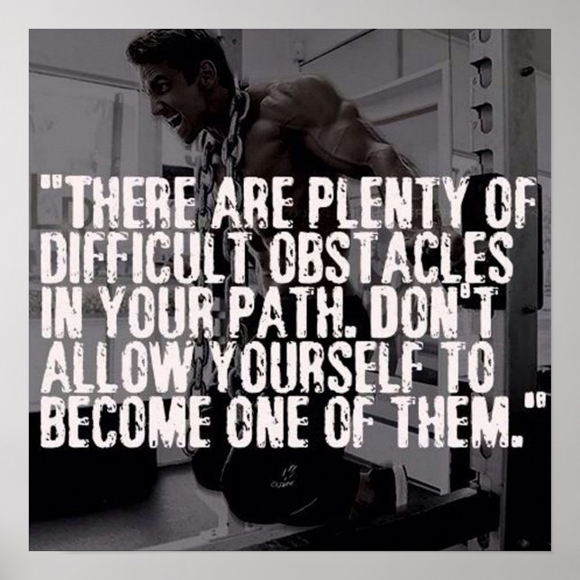 Póster Motivación de entrenamiento (Frente)