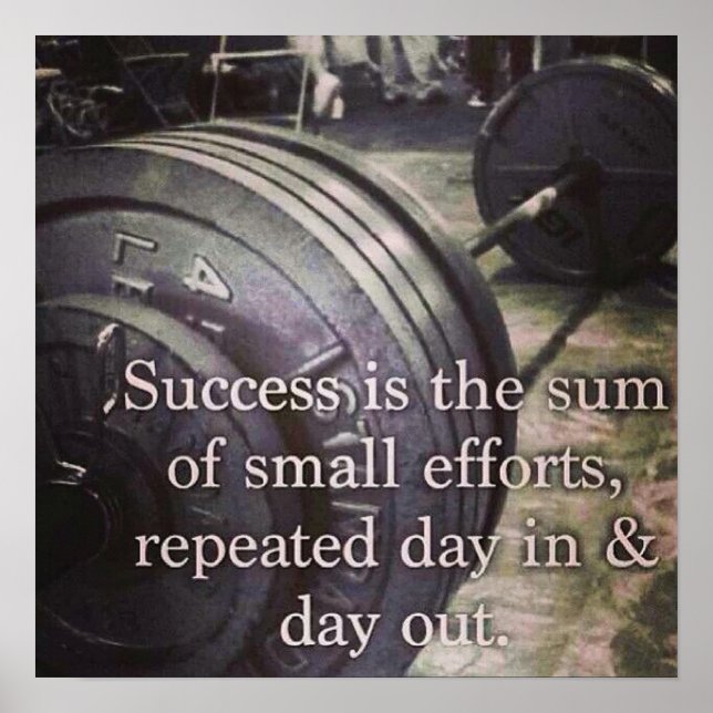 Póster Motivación de entrenamiento (Frente)