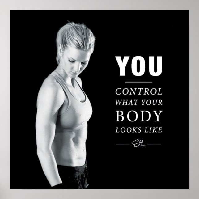 Póster Motivación de entrenamiento (Frente)