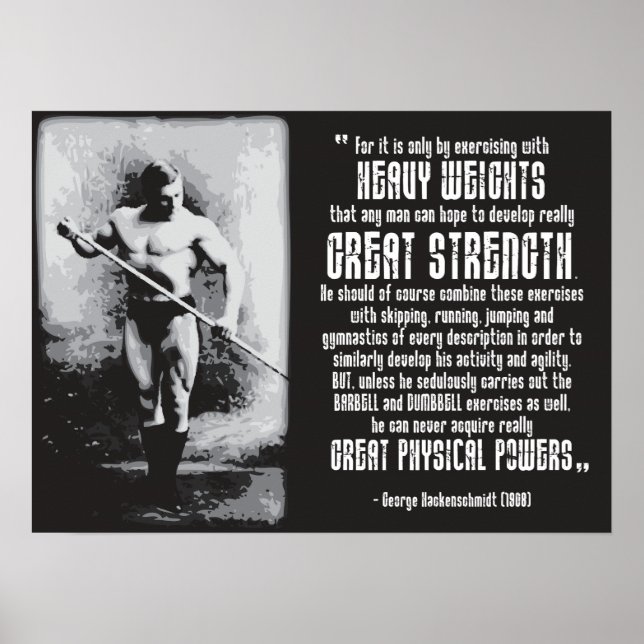 Póster Motivación de entrenamiento (Frente)