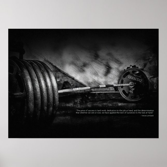 Póster Motivación de entrenamiento (Frente)