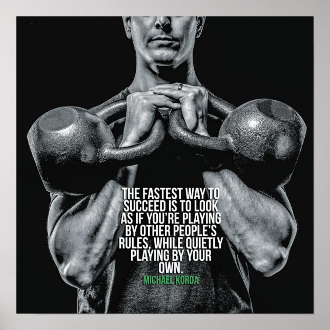 Póster Motivación de entrenamiento (Frente)