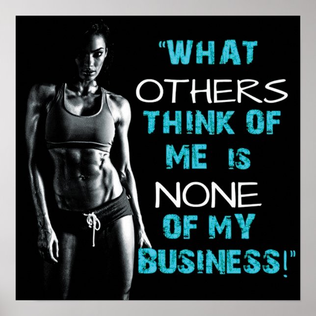 Póster Motivación de entrenamiento (Frente)