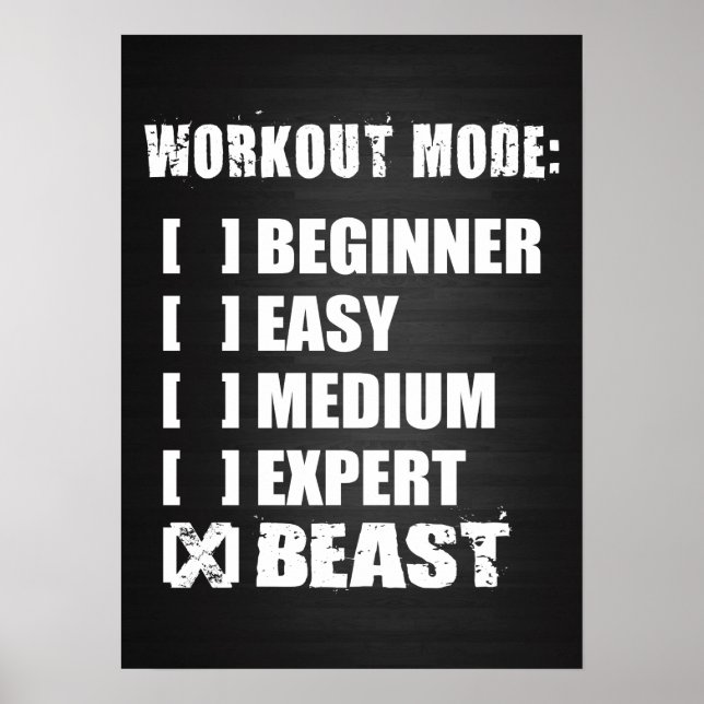 Póster Motivación de entrenamiento (Frente)