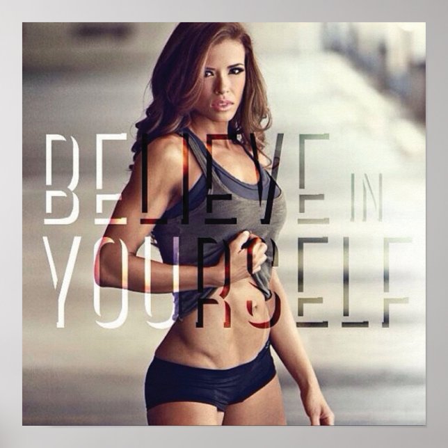 Póster Motivación de entrenamiento (Frente)