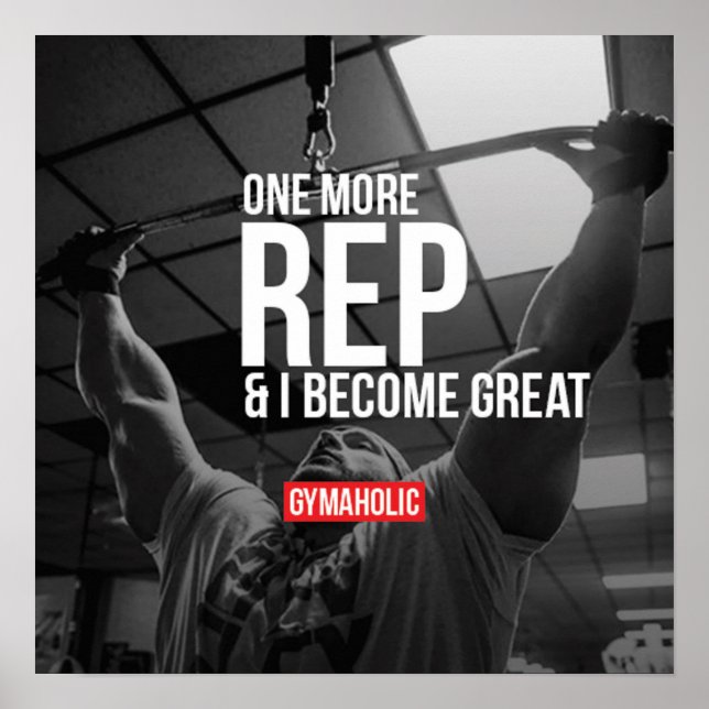 Póster Motivación de entrenamiento (Frente)