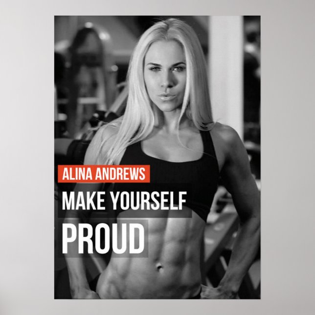 Póster Motivación de entrenamiento (Frente)