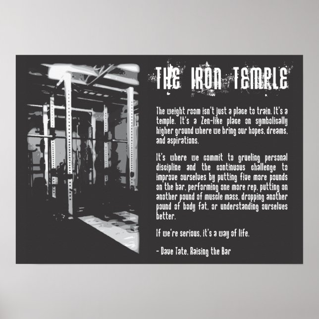 Póster Motivación de entrenamiento (Frente)