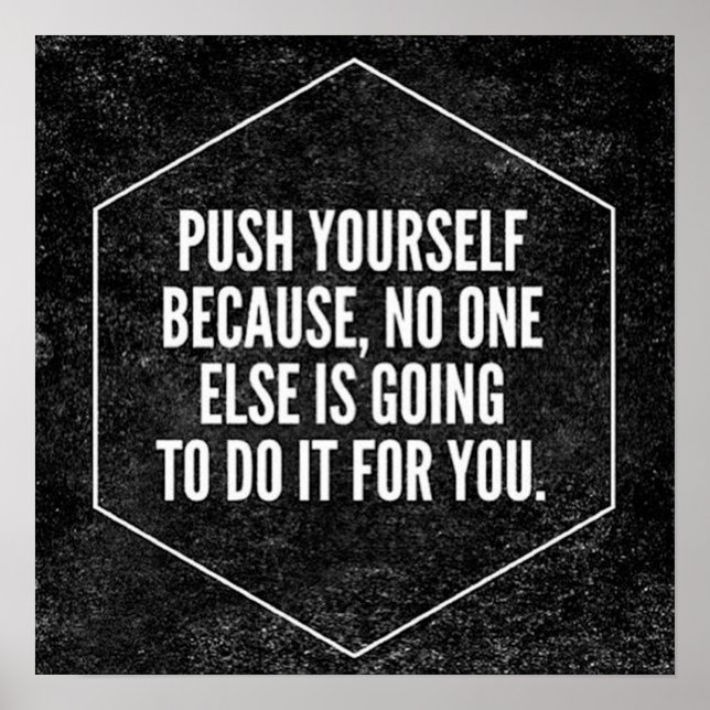 Póster Motivación de entrenamiento (Frente)