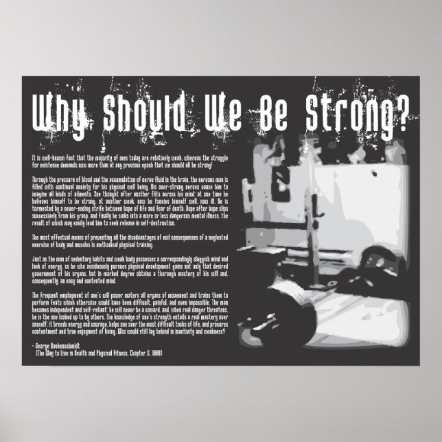 Póster Motivación de entrenamiento (Frente)