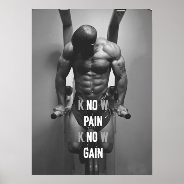 Póster Motivación de entrenamiento (Frente)