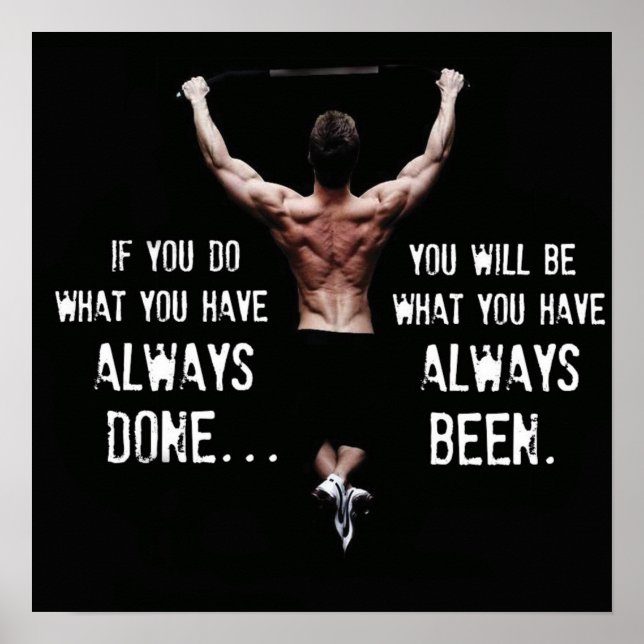 Póster Motivación de entrenamiento (Frente)