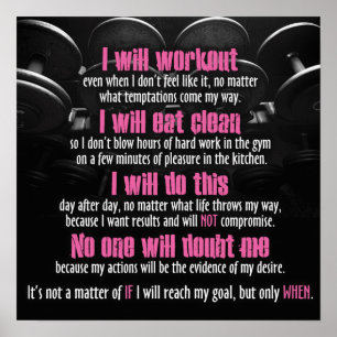 Póster Motivación de entrenamiento