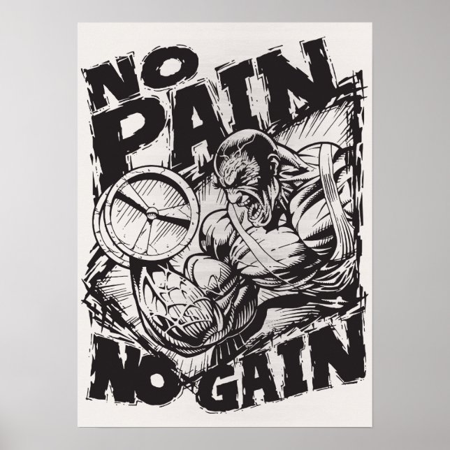 Póster Motivación de entrenamiento (Frente)