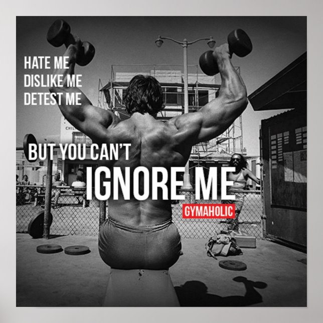 Póster Motivación de entrenamiento (Frente)