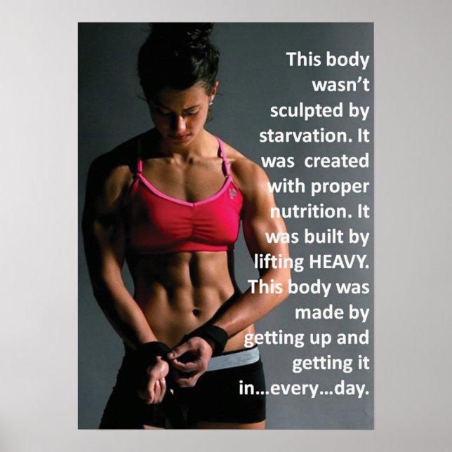 Póster Motivación de entrenamiento (Frente)