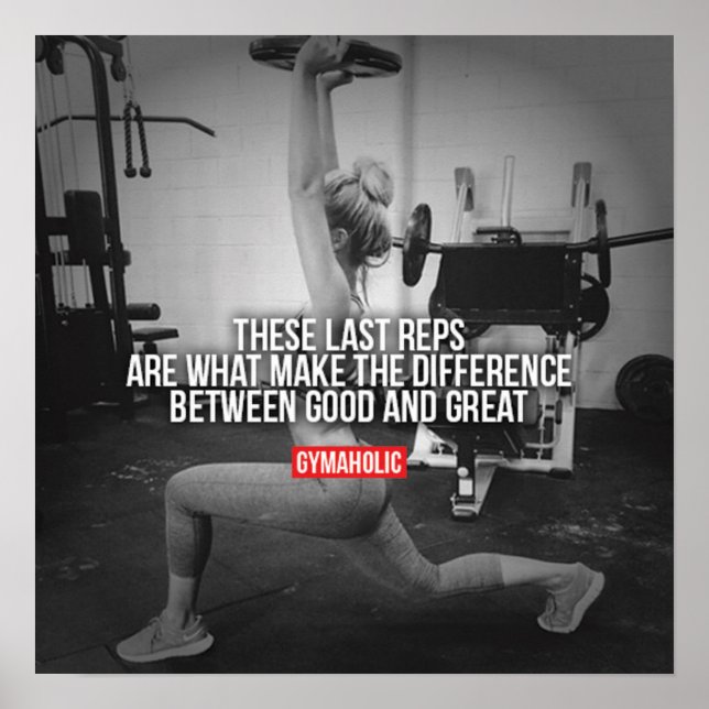 Póster Motivación de entrenamiento (Frente)