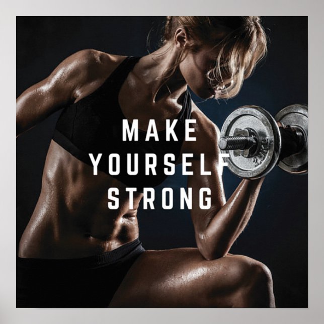 Póster Motivación de entrenamiento (Frente)