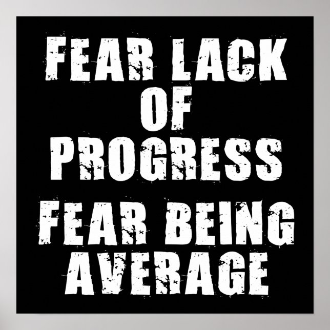 Póster Motivación de entrenamiento (Frente)