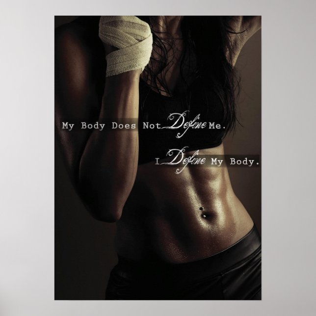 Póster Motivación de entrenamiento (Frente)