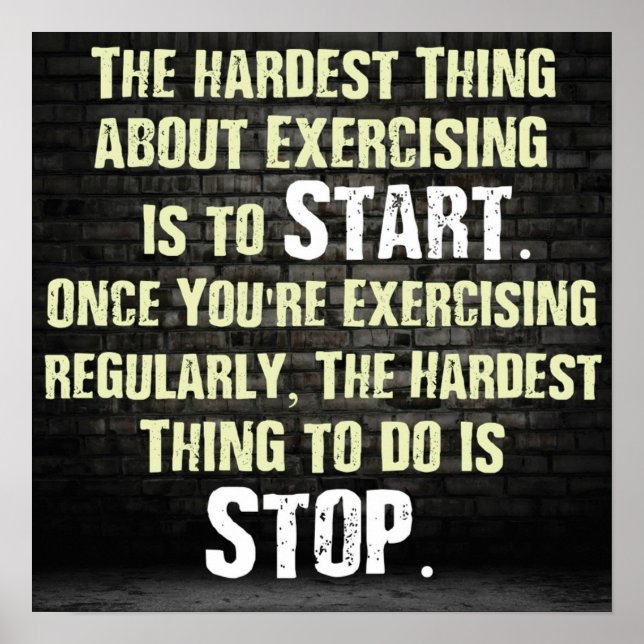 Póster Motivación de entrenamiento (Frente)