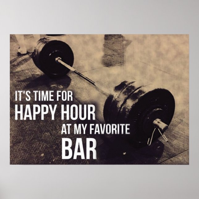 Póster Motivación de entrenamiento (Frente)