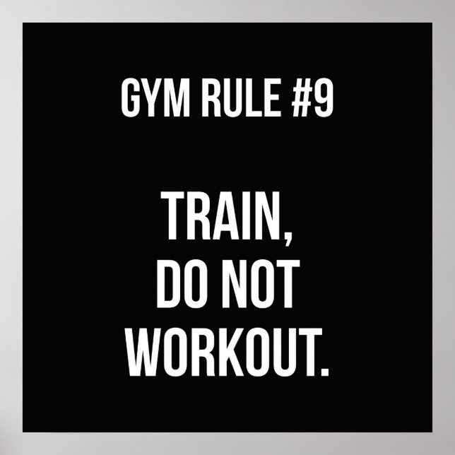 Póster Motivación de entrenamiento (Frente)