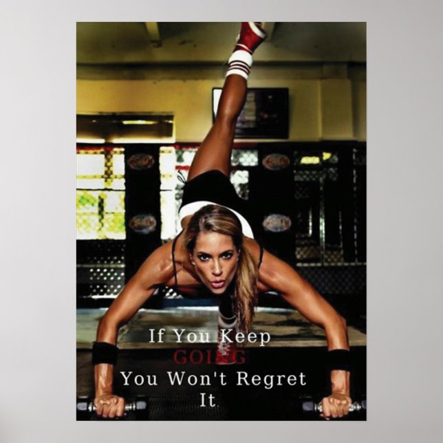 Póster Motivación de entrenamiento (Frente)