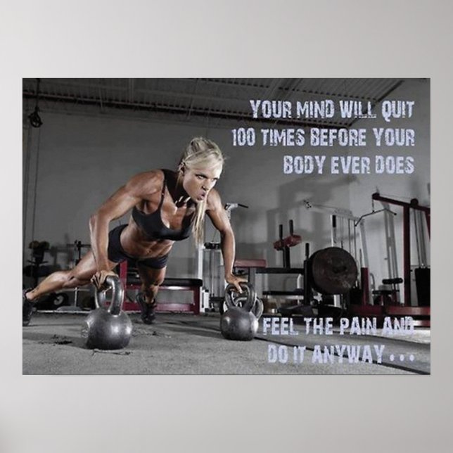 Póster Motivación de entrenamiento (Frente)