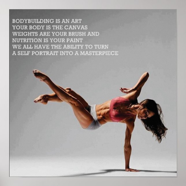 Póster Motivación de entrenamiento (Frente)