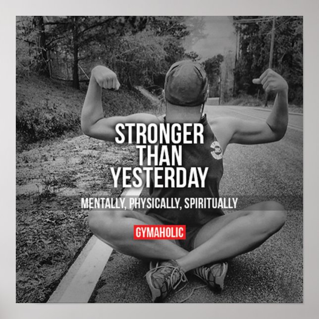 Póster Motivación de entrenamiento (Frente)