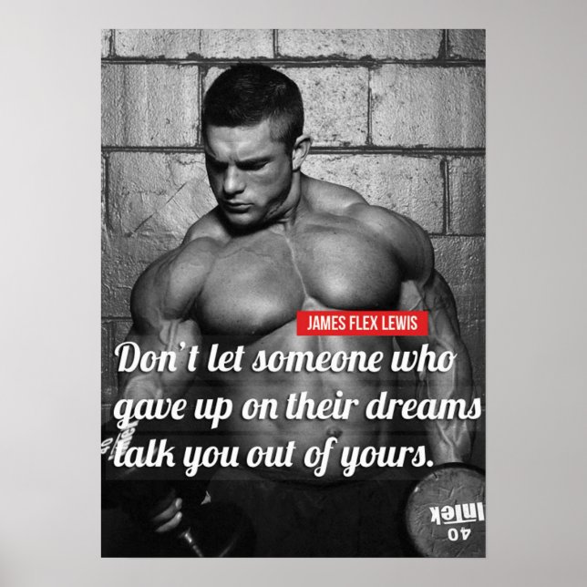 Póster Motivación de entrenamiento (Frente)