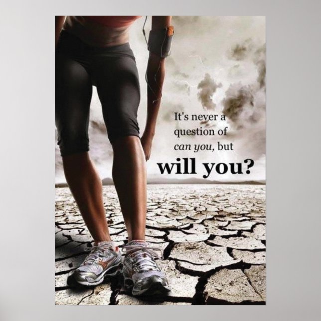 Póster Motivación de entrenamiento (Frente)