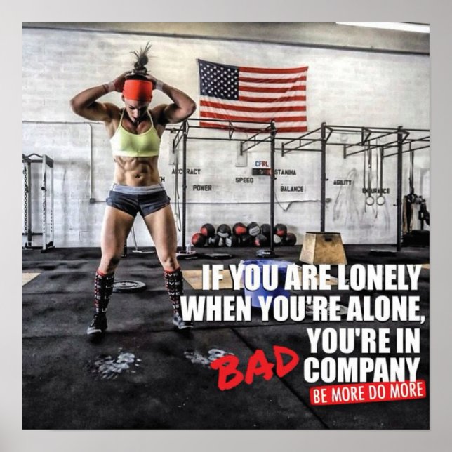 Póster Motivación de entrenamiento (Frente)