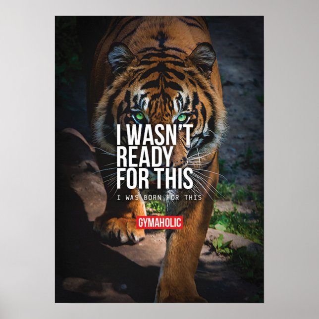 Póster Motivación de entrenamiento (Frente)