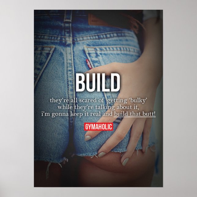 Póster Motivación de entrenamiento (Frente)